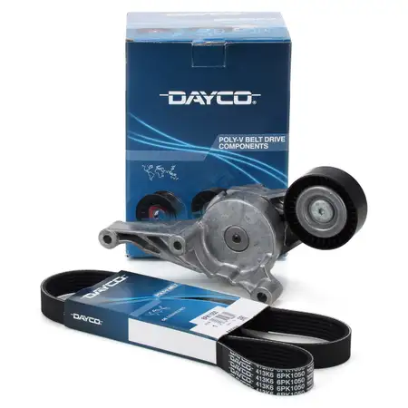 DAYCO 6PK1050 Keilrippenriemen + Riemenspanner f&uuml;r VW Golf 5 Passat B6 Touran 1.9/2.0 TDI