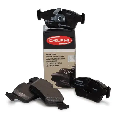 DELPHI Bremsbel&auml;ge f&uuml;r BMW E46 316-328i 318d 320d Z3 2.0-2.8i Z4 E85 2.0-3.0i vorne