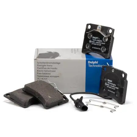 DELPHI LP1535 Bremsbel&auml;ge + Warnkontakt f&uuml;r VW Transporter T4 ab BJ 05.99 vorne 7D0698151H