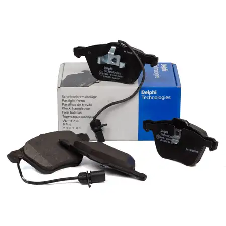 DELPHI LP1801 Bremsbel&auml;ge + Wako f&uuml;r VW Sharan T4 SEAT Alhambra 16 Zoll vorne