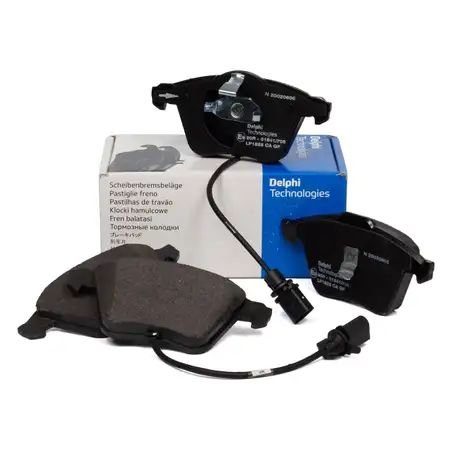 DELPHI Bremsbel&auml;ge + Wako f&uuml;r VW Passat 3B AUDI A4 B5 B6 B7 A6 C5 C6 vorne