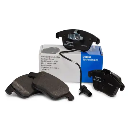 DELPHI Bremsbel&auml;ge + Warnkontakt f&uuml;r AUDI A4 8K B8 A5 8T 8F PR-1LT/1LY vorne