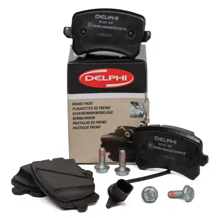 DELPHI LP3141 Bremsbel&auml;ge + Wako f&uuml;r AUDI RSQ3 8U 2.5 quattro 310/340/367 PS hinten