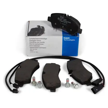 DELPHI Bremsbel&auml;ge Bremsbelagsatz + Sensor f&uuml;r FORD Transit V363 vorne oder hinten 1916327