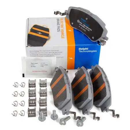 DELPHI LP5080EV Bremsbel&auml;ge f&uuml;r CITROEN e-C4 PEUGEOT e-208 mit 302mm Scheiben ORGA vorne