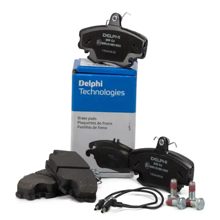 DELPHI Bremsbel&auml;ge + Wako f&uuml;r RENAULT Clio 1 2 Megane 1 Thalia 1 2 Twingo 1 2 vorne