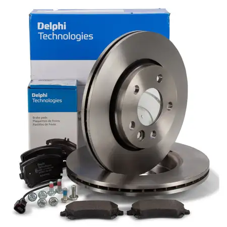 DELPHI Bremsscheiben + Bel&auml;ge + Wako f&uuml;r VW Multivan Transporter T5 T6 hinten