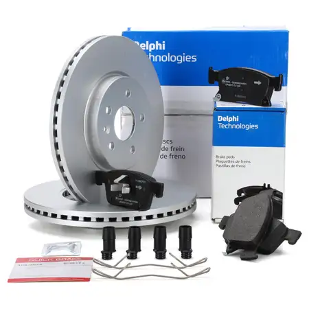 DELPHI Bremsscheiben + Bremsbel&auml;ge f&uuml;r OPEL Astra K POC J60/J79 vorne