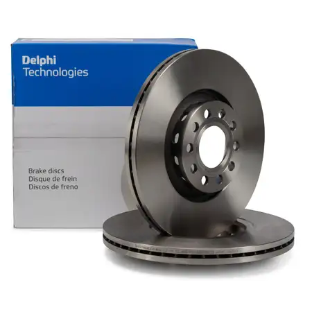 DELPHI BG3657 Bremsscheiben Satz f&uuml;r VW Passat B5.5 AUDI A4 B5 B6 B7 EXEO Superb 1 vorne