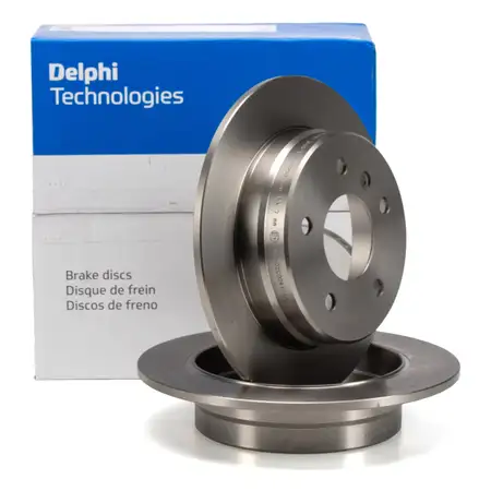 DELPHI Bremsscheiben Satz f&uuml;r MERCEDES A-Klasse W168 A160-210 A160/170CDI Vaneo 414 hinten