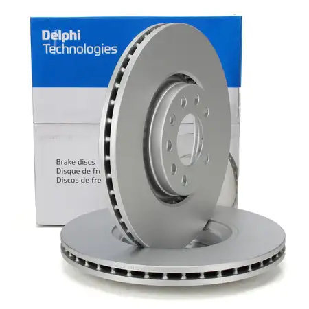 DELPHI BG3770C Bremsscheiben Satz f&uuml;r OPEL Astra G H Adam Corsa D E Meriva A B vorne