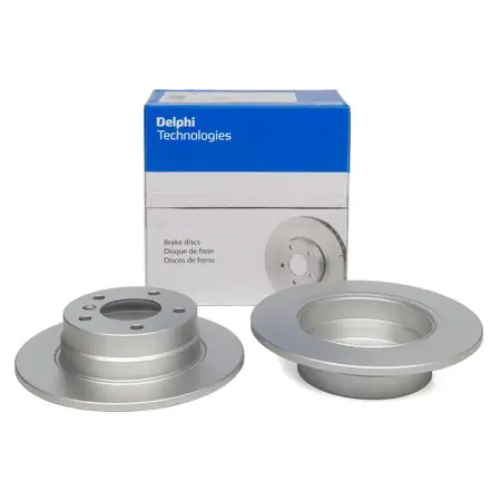 DELPHI Brake Disc Set for BMW 1 Series E81 116d, E87 116-120i, 116d, 118d (Rear)