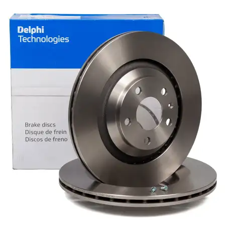 DELPHI BG3991 Bremsscheiben Satz f&uuml;r AUDI A6 C5 C6 PR-1KW/2EE hinten