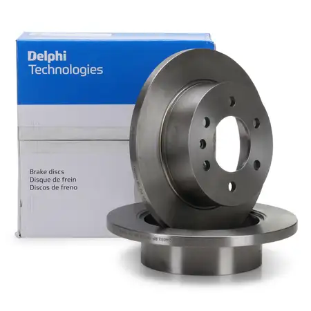 DELPHI Bremsscheiben Satz f&uuml;r MERCEDES Sprinter 906 VW Crafter 30-35 30-50 2E_ 2F_ hinten