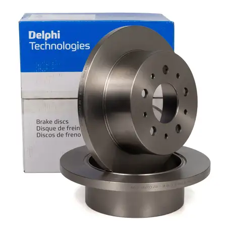 DELPHI BG4061 Bremsscheiben Satz f&uuml;r CITROEN Jumper FIAT Ducato 250_ PEUGEOT Boxer hinten