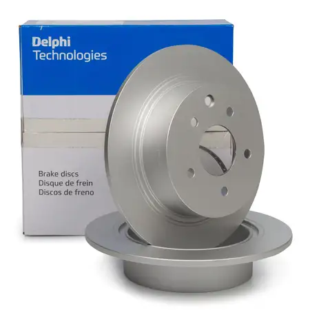 DELPHI BG4108C Bremsscheiben Satz f&uuml;r NISSAN Evalia Juke F15 NV200 Pulsar Qashqai 1 hinten