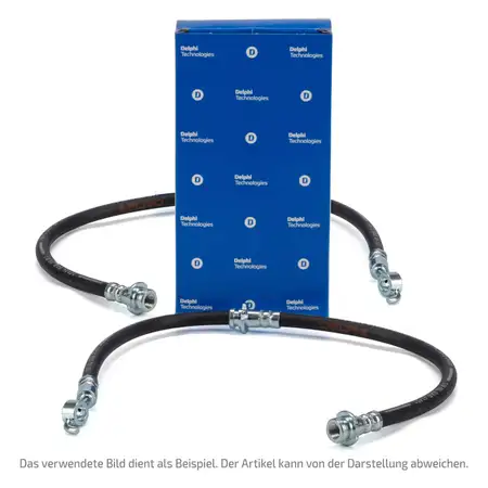 2x DELPHI Bremsschlauch Bremsleitung f&uuml;r NISSAN Micra 3/C+C K12 Note E11 vorne