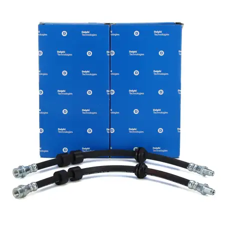 2x DELPHI Bremsschlauch Bremsleitung f&uuml;r FORD Focus 1 MK1 1.4-2.0 16V ST170 vorne