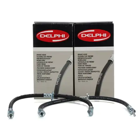 2x DELPHI Bremsschlauch Bremsleitung f&uuml;r CITROEN C1 PEUGEOT 107 TOYOTA Aygo _B1_ vorne