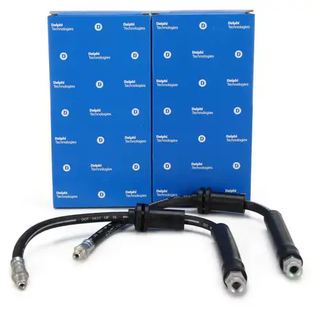 2x DELPHI LH6305 Bremsschlauch Bremsleitung f&uuml;r FIAT Panda/Classic 169_ vorne 51718921