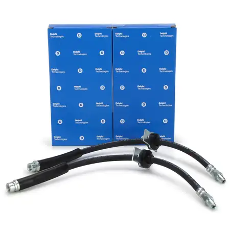 2x DELPHI Bremsschlauch Bremsleitung f&uuml;r FORD Grand C-Max/C-Max 2 Focus 3 hinten 1681131