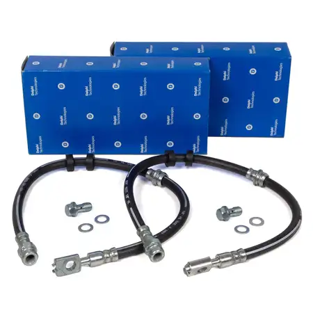2x DELPHI Bremsschlauch f&uuml;r VW Polo 9N Fox SEAT Ibiza 3 SKODA Fabia 1 2 Roomster vorne