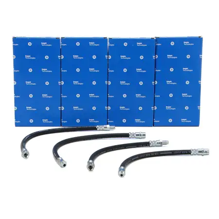 4x DELPHI Bremsschlauch f&uuml;r MERCEDES W202 W203 C/A208 C/A209 W210 R170 R171 vorne + hinten