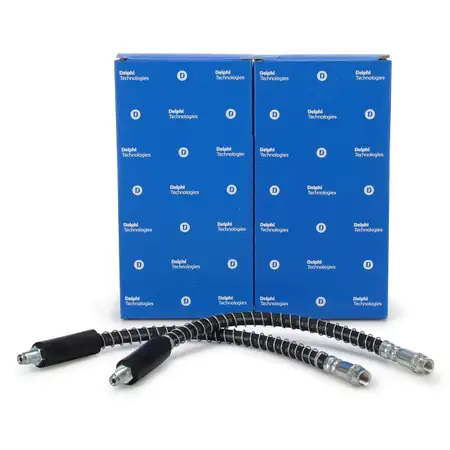 2x DELPHI Bremsschlauch Bremsleitung f&uuml;r RENAULT Clio 1 2 Thalia 1 2 2 vorne 7700423975