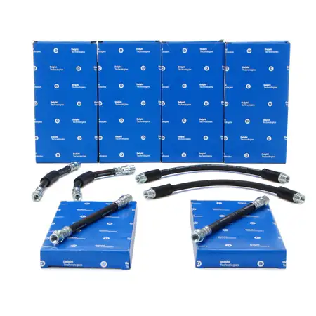 6x DELPHI Bremsschlauch f&uuml;r VW Passat 3B9 AUDI A4 8D B5 vorne + hinten