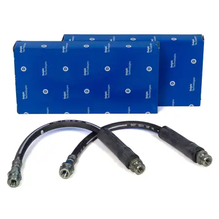 2x DELPHI LH6146 Bremsschlauch f&uuml;r FORD Fiesta 5 MK5 1.25 1.3 1.4 16V 1.4/1.6 TDCi hinten