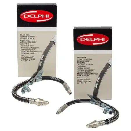 2x DELPHI Bremsschlauch f&uuml;r FORD Fiesta 4 5 Courier Puma EC_ MAZDA 121 3 vorne
