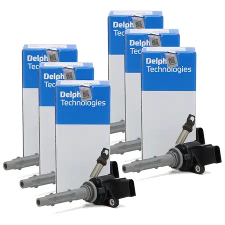 6x DELPHI GN10235-12B1 Z&uuml;ndspule f&uuml;r MERCEDES W203 W204 W211 W212 W221 M272 2729060060