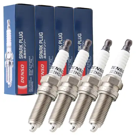 4x DENSO XU22HDR9 Z&uuml;ndkerzen f&uuml;r HYUNDAI Accent 4 i20 i30 KIA Cee'D 1.4 1.6