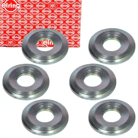 6x ELRING Dichtring D&uuml;senhalter W&auml;rmeschutzscheibe Injector Seals f&uuml;r MERCEDES OM603 OM606