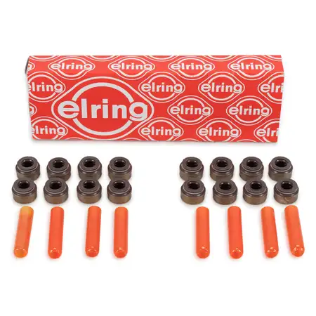 16x ELRING 413.470 Ventilschaftabdichtung f&uuml;r MERCEDES W202 W124 M111 OM611 OM646 M271