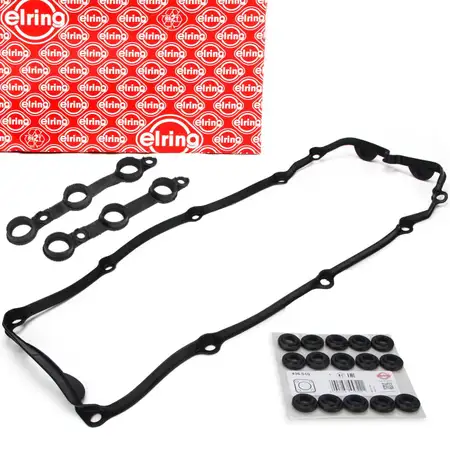 ELRING Valve Cover Gasket + 15 Gasket Screws for BMW E46, E39, M52, M54 up to September 2002