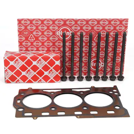 ELRING Zylinderkopfdichtung + Schrauben Satz f&uuml;r VW Polo 9N Ibiza 3 Fabia 1 1.2 12V