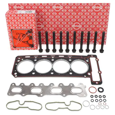 ELRING Zylinderkopfdichtung Satz + Schrauben f&uuml;r MERCEDES W202 S202 C/A208 W210 S210 M111