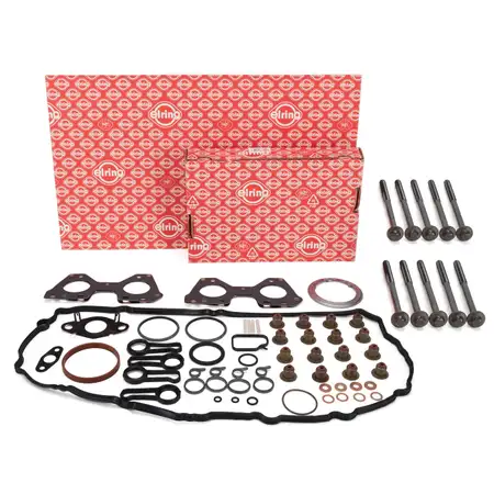 ELRING Zylinderkopfdichtungssatz + Schrauben f&uuml;r BMW F20/21 F30-34 F32-36 F10/11/07 X3 N47
