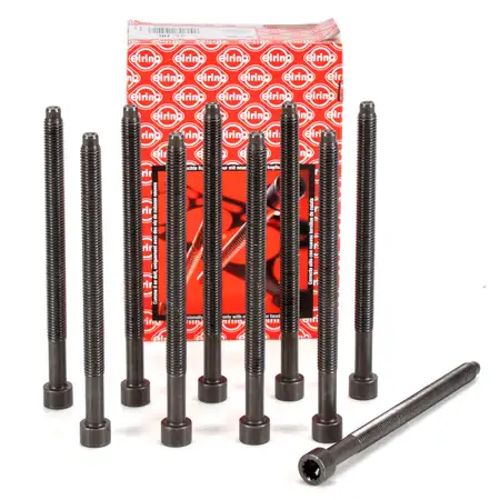 10x ELRING Zylinderkopfschraube M12x175x166mm f&uuml;r AUDI A3 A4 Golf 4 5 SEAT SKODA 1.9 TDI