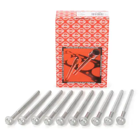 10x ELRING 132.180 Zylinderkopfschraube M10x15x165mm f&uuml;r MERCEDES W203 W204 W211 W212 M271