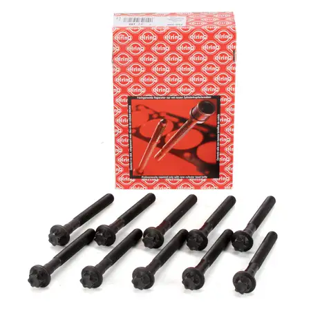 10x ELRING Zylinderkopfschraube f&uuml;r MERCEDES W202 W203 W210 C209 OM611 OM646 6119901322