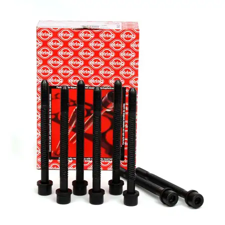 8x ELRING 804.250 M11 cylinder head bolt for AUDI 100, 80, A4, A6, A8 2.6, 1.8