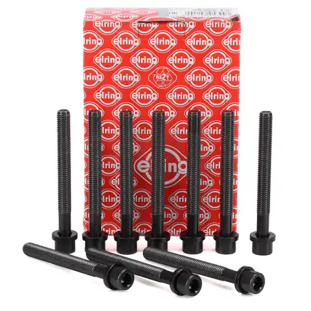 10x ELRING 819.824 Zylinderkopfschraube M12 x 175 115mm f&uuml;r VW AUDI SEAT SKODA 1.9 TDI