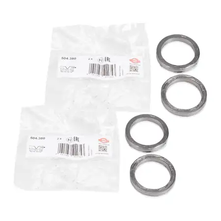 4x ELRING 504.380 Dichtring Abgaskr&uuml;mmer f&uuml;r BMW E81-88 E90-93 E60 E61 N43 18407530606