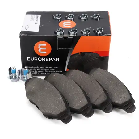 EUROREPAR Bremsbel&auml;ge f&uuml;r CITROEN Xsara ohne ABS PEUGEOT 206 206+ vorne 1617254880