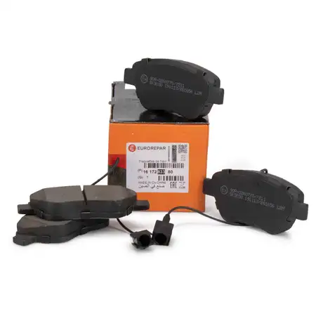 EUROREPAR Bremsbel&auml;ge + Sensor f&uuml;r ALFA ROMEO CITROEN Nemo FIAT PEUGEOT vorne 1617283380