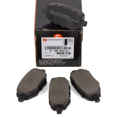 EUROREPAR Bremsbel&auml;ge f&uuml;r CITROEN DS JEEP OPEL Corsa F Mokka PEUGEOT hinten 1689800380