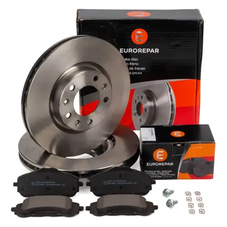 EUROREPAR Bremsscheiben + Bremsbel&auml;ge f&uuml;r OPEL Astra L PEUGEOT 308 2 3 vorne