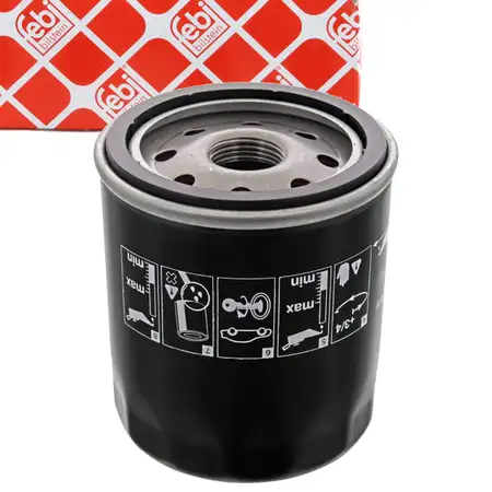 febi 48484 Oil Filter Engine Oil Filter Screw-On Oil Filter